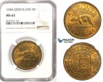 ZM337, Greenland, 5 Kroner 1944, NGC MS63