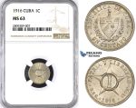 ZM383, Cuba, 1 Centavo 1916, NGC MS63