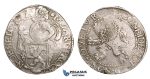 ZM509, Netherlands, West Friesland, Lion Daalder (Taler) 1639, Silver (26.99g) aXF