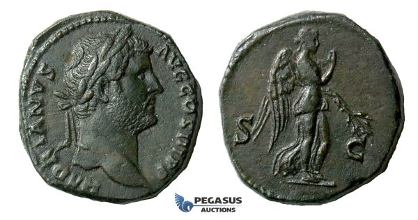 ZM531, Roman Empire, Hadrian (117-138 AD) Æ As (15.33g) Rome, 134-38 AD, Nemesis