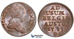 ZM533, Austrian Netherlands, Joseph II, Liard 1789, Brussels, Red UNC
