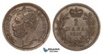 ZM687, Serbia, M. Obrenovic III, 1 Para 1868, AU