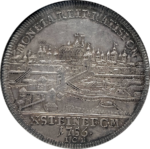 AL630, Germany, Regensburg, Franz I, Taler 1756 CB, Silver, Dav-2618, NGC MS63